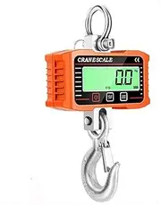 [JAJAJ] Industrial Digital Crane Scale 2T Digital Hanging Scale 2000KG Heavy Duty Crane Scales Big LCD Industrial Hook Lock Site Weighing Blance 4400LB Remote Control for Farm,Livestock,Factory,Construction(2