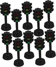 BRIGHTFUFU Educational Traffic Lamp Toy Mini Signal Light Models for Toddlers Interactive Plaything