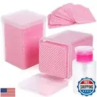 400 pieces nail cotton pads,1 pull-down pump dispenser bottle, super absorben
