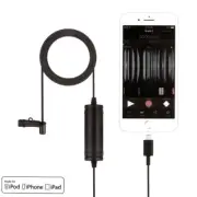 BOYA BY-DM1 Lavalier Condenser Microphone Mic for iPhone X 8/7/6 Plus iPod Touch