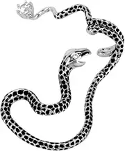 [ROMISBABA] 1Pc Vintage Snake Twined Ear Hook Exaggerated Design Fashion Accessory for Daily Wear Unique Left Ear Clip with Pin Gemstone Stand out Style Random Color