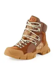 NEW GUCCI Women's Flashtrek Trekking Boots Shoes, size 40 / US 10