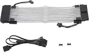 ARGB Extension Sleeved Cable, 24PIN 41pcs Copper Wire, Colorful Plug and Play, Synchronized Lighting for Computer Case, High Conductivity and Durability