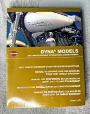 2007 Harley-Davidson DYNA Models International Owners Manual 99467-07I *OEM *New