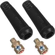 JEWEDECO 1set Welding Cable Quick Fitting Connector for Electric Welding Machine Compatible Socket with Sleeves and Easy Connection for Mma