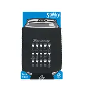 Alcohol Wine Tasting - Funny Novelty Stubby Holder With Base