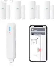 5 Pack Alarm System for Home Security, Wireless Security with Wi-Fi.door Window