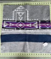 Pendleton Wool Camp Blanket weight Fabric Remnant 21.5" x 21.5" F110