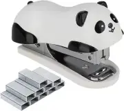 Cute Panda Mini Desktop Stapler, Home Stapler with 1000 Staples