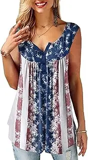 [lili's story] Womens Tie Front Knot Tops Shirts Cat Button-Down T-Shirt Cute Blouse Short Sleeve Tee