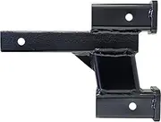 ROADMASTER 0776 Dual Hitch Receiver with 2 Inch and 6 Inch Offsets