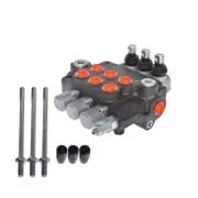 3 Spool 21 GPM 3625 PSI Hydraulic Monoblock Double Acting Control Valve
