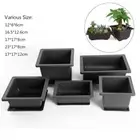 Plastic Planter Square Nursery Bonsai Succulent Basin Plant Bowl Flower Pot