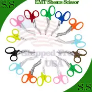 100 EMT Shears Scissor Paramedic EMS Supplies 7.25" 4 Colors