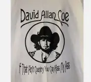 Vintage David Allan Coe Star Cotton White All Size Men Women Tee Shirt