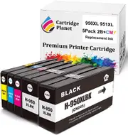 5 Pack (2BK,1C,1M,1Y) Compatible Ink for HP 950XL 951XL for HP Officejet PRO 251dw PRO 276dw Pro 8100 N811 Pro 8100 N811a Pro 8600 N911a Pro 8600 Plus N911g Pro 8610 Pro 8620 Pro 8630