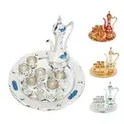 Vintage Coffee Pot European Court Style Innovative Metal Tea Pot Cups Set New