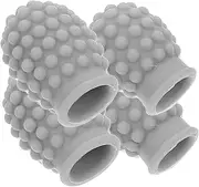 MUELODSIC 4pcs Silicone Drumstick Tips Noise Reducing Mute Tips for Drumsticks Durable Protection for Heads Stylish Design for Enhanced Practice Sessions