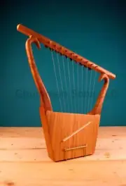10 Strings Lyre Harp King David Lyre Harp With String Set.Key.Bag