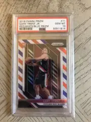 2018 Panini Prizm Red/White/Blue Gary Trent Jr. Rookie RC #71 PSA 10 GEM MT