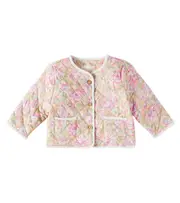 [Louise Misha] Louise Misha Baby Astrid quilted floral cotton voile jacket M 24 multicoloured
