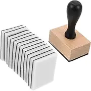 SHINEOFI Ink Blending Tool Art Supplies - Replacement Round Sponge Foam Refills with Wooden Handle for Drawing Distressing Blending