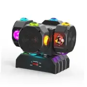200W LED Moving Head DJ Lights with 4 Rotating Head,16X10W RGBW 4-in-1 4 Heads