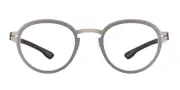 Ic! Berlin IC5049 Palladium Shiny Graphite-Aubergine Men's Glasses Purple Size 48 - Private Health Rebate - Blue Light Block Available