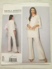 Vogue 1538 Nicola Finetti Designer Tunic Jumpsuit Pattern 6-14 Evening Bridal UC