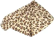 HAPINARY Bathing Hat Hair Drying Towel Quick Dry Soft Cozy Fashion Leopard Print for Women Travel Friendly