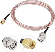 3FT BNC Low Loss Patch Cord RG316 Coax BNC Cable, SMA BNC Adapter Cable Kit for Antenna/Wireless LAN Device/Wi-Fi Radio External Antenna etc