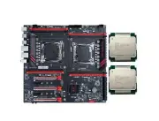 X99-8D4/2.5G dual CPU Motherboard +2* Intel Xeon E5-2696v3 36c/72t 2.3GHz EATX