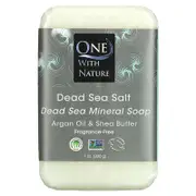 One with Nature, Dead Sea Mineral Bar Soap, Fragrance Free, 7 oz (200 g)