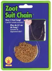 ZOOT SUIT GOLD CHAIN GANGSTER MOB COSTUME DRESS NEW BB117GD