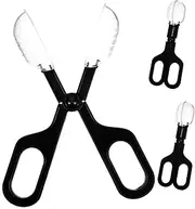Kisangel 3Pcs Small Plastic Scoop for Hamster and Guinea Pig Waste Cleanup Durable Poop Picker for Small Pets Easy to Use for Reptile Feeding and Cage Cleaning