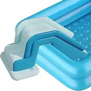 Blow Up Slide | Folding Swimming Pool Slides,Non-Slip Quick-Setup Ramp Water Park Youth Residential Floating Relaxation for Birthday Family Gatherings Pond