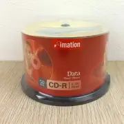 Imation CD-R Discs 50 Pack Data Music Photos 700MB 1x-52x New Sealed