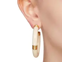 在飛比找momo購物網優惠-【KT DADA】夾式耳環 圈圈耳環 純銀耳環 C形耳環 大