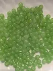 Fishing Tackle 6mm Steelhead, Salmon, Trout Glass Fly Beads Chartreuse Green