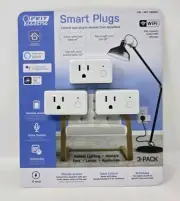 Feit Electric WiFi Smart Plug 3-pack (1368338) New Sealed