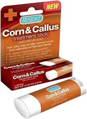 Restorz Corn and Callus Remover with Salicylic Acid, Fast Acting Treatment for Hands, Feet, and Skin, No Mess Ointment for Gentle Removal, Easy to Use Stick Application