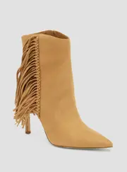 GUESS Women's Tan Sidone Suede Boots in Brown Size: 10