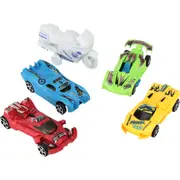 5pcs Pull Back Racing Cars & Motorcycle Set
