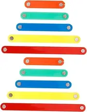 HONMEET Interactive Learning Tool 10pcs Geometric Strips Build Shapes Teach Math for