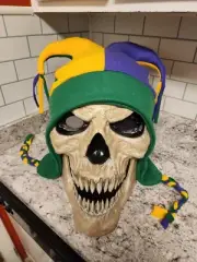 Mardi Gras Jester Hat For 12 Ft Foot Skelly Skeleton Home Depot