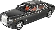 Die Casting 1:24 1:18 for Rolls-Royce Phantom Cullinan Luxury Cars Alloy Simulation Car Model Sound and Light Pull-Back Miniature Model Presents Ornaments(1:18 Black)