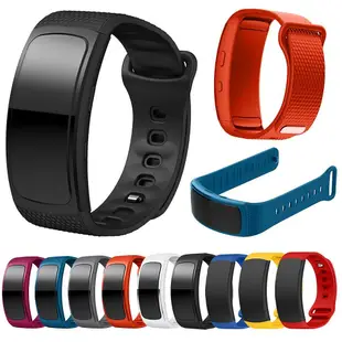 適用Samsung/三星Galaxy Gear Fit2運動智能手環帶fit2 Pro防水矽膠錶帶替換腕帶