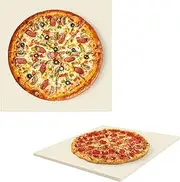 Pizza Stone, 30.5 cm Rectangular Cordierite Pizza Stone, Pizza Stone for Oven, Pizza Stone, Gas Grill, for Pizza, Tarte Flambée, Baguette or Grill, Oven and Other Multifunctional Accessories for Pizza