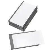 10 Pcs Magnetic Label Holder 4" x 2.3" with Paper Inserts C Channel