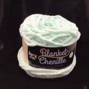 Blanket Chenille - Blanket Polyester Wool 80m - 100g - Solid Baby Blue